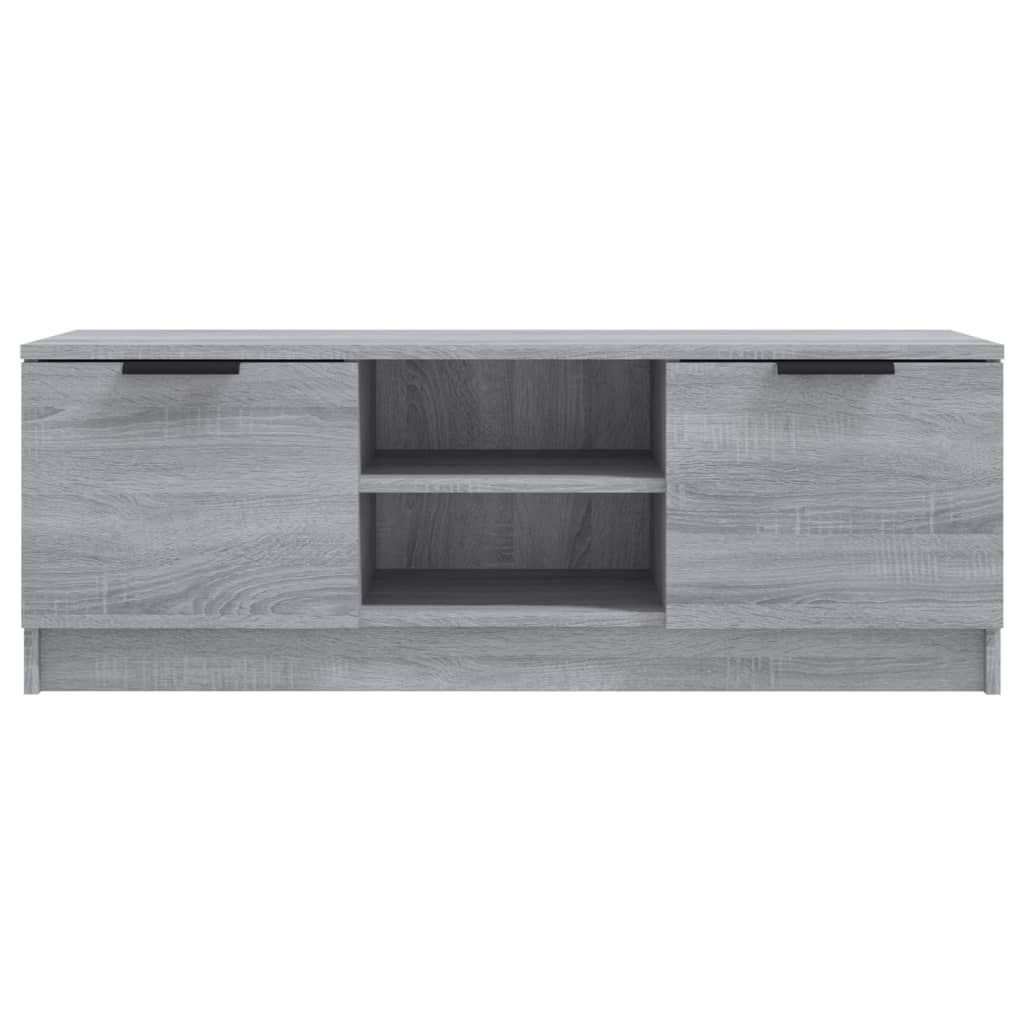 Meuble TV Sonoma gris 102x35x36,5 cm Bois d'ingénierie