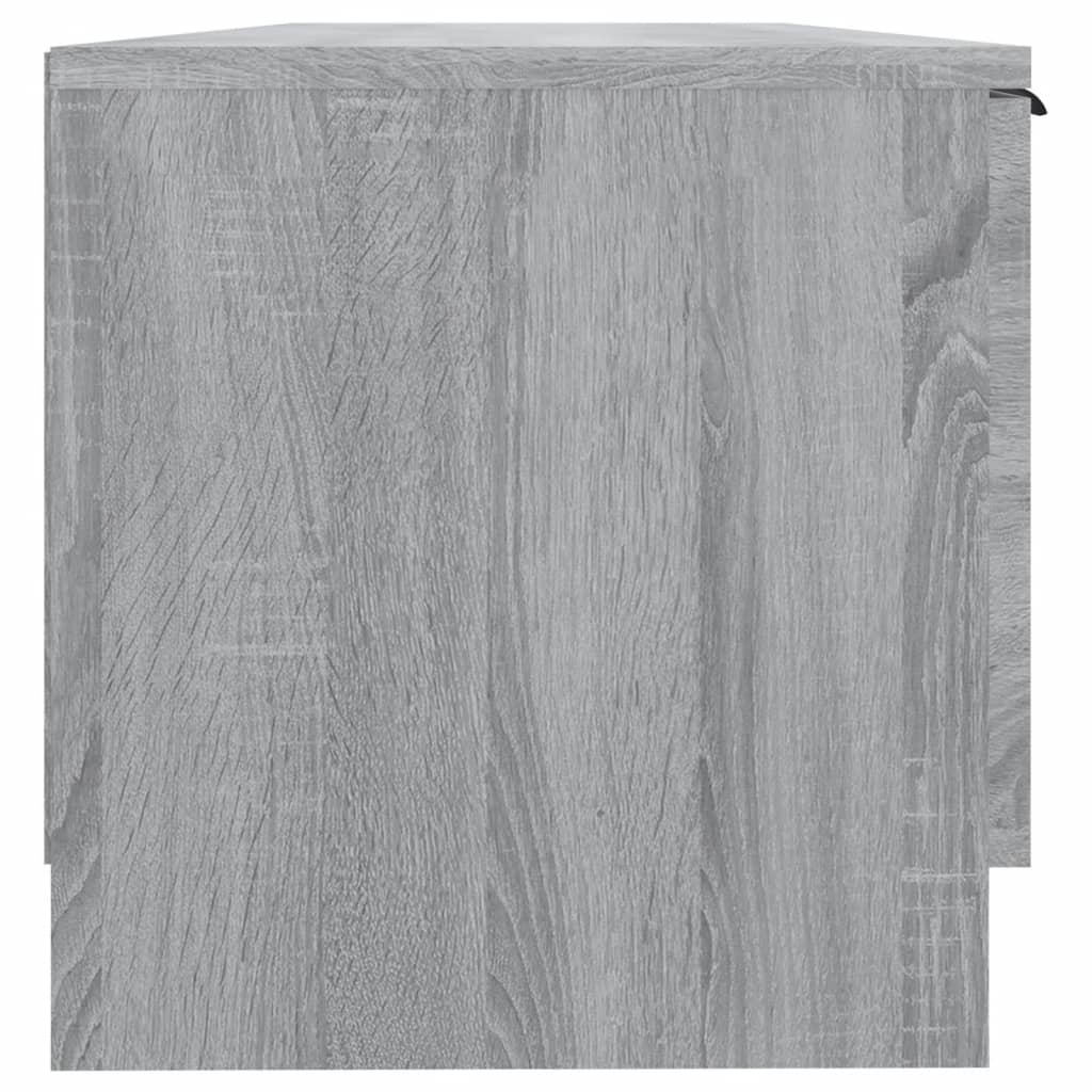 Meuble TV Sonoma gris 102x35x36,5 cm Bois d'ingénierie