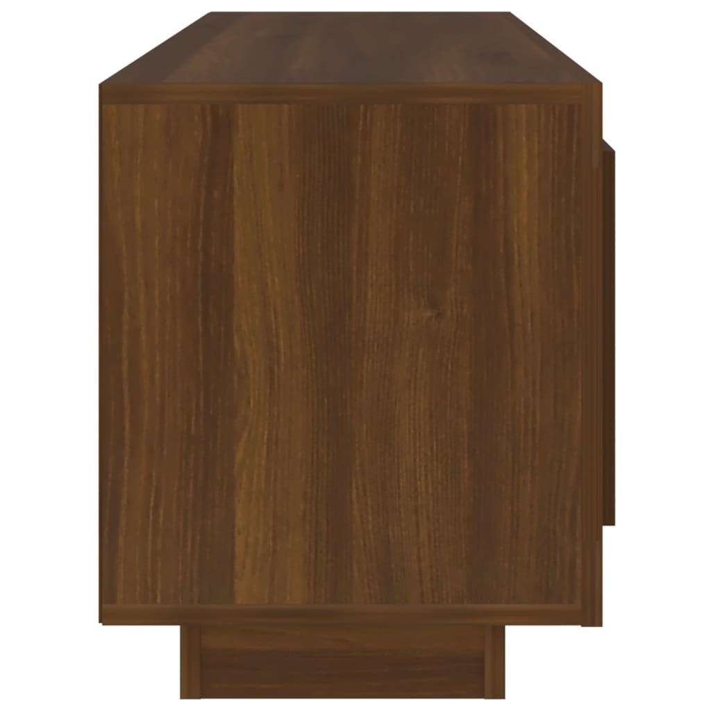 Meuble TV chêne marron 102x35x45 cm bois d'ingénierie