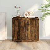 Sideboard Smoked Oak 80x40x75 cm Engineered wood