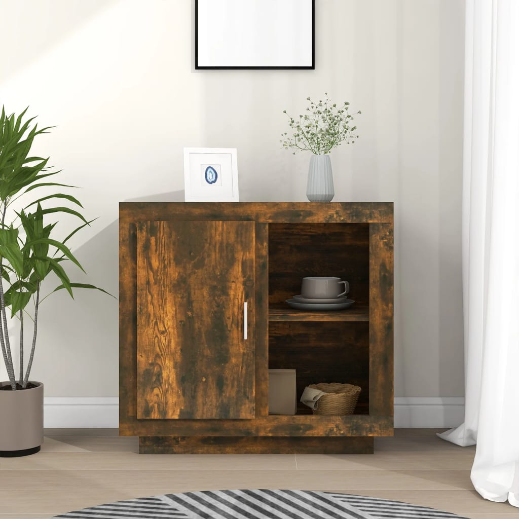 Smoked Oak Sideboard 80x40x75 cm