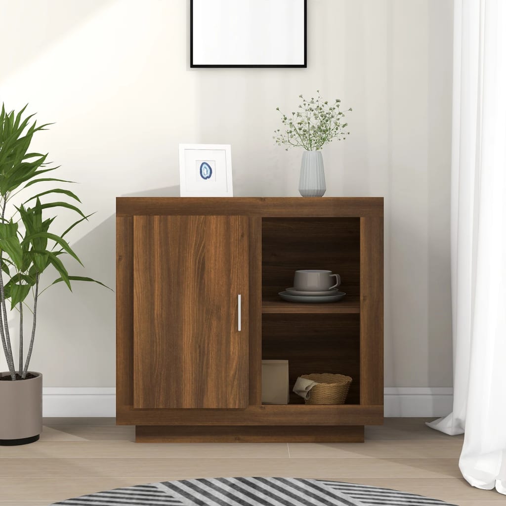 Brown oak sideboard 80x40x75 cm