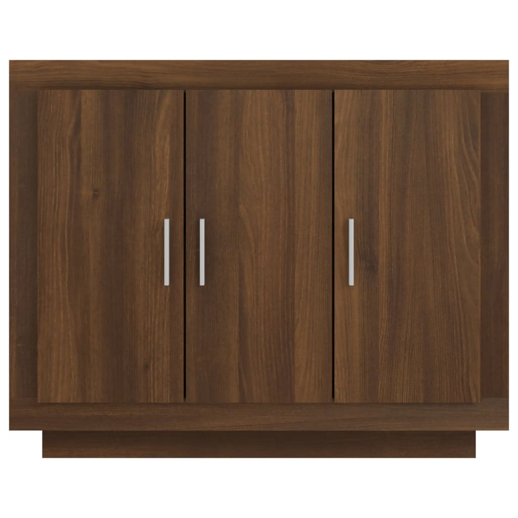 Sideboard Brown Oak 92x35x75 cm Engineered wood