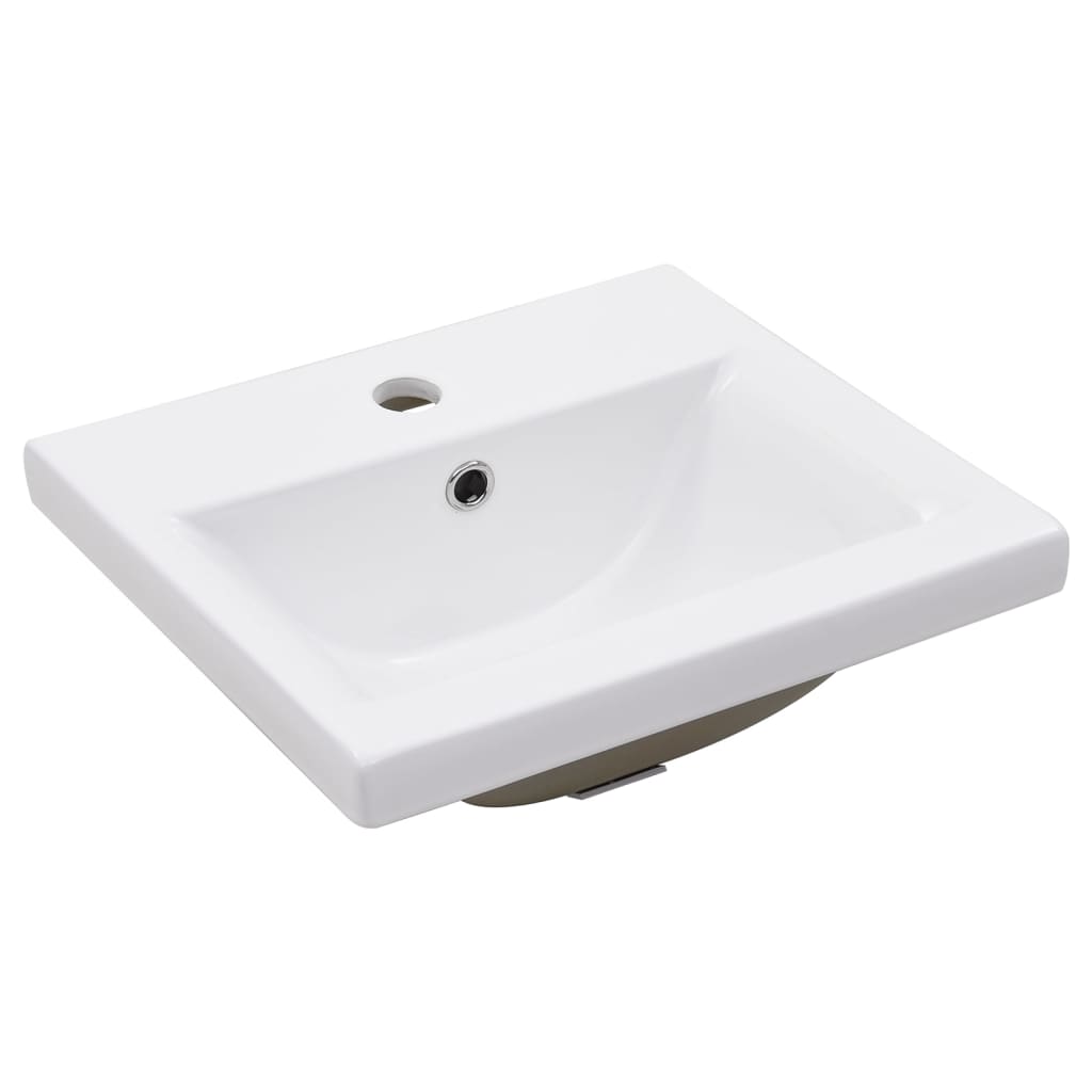 Cadre de lavabo de salle de bain vasque à encastrer Blanc Fer