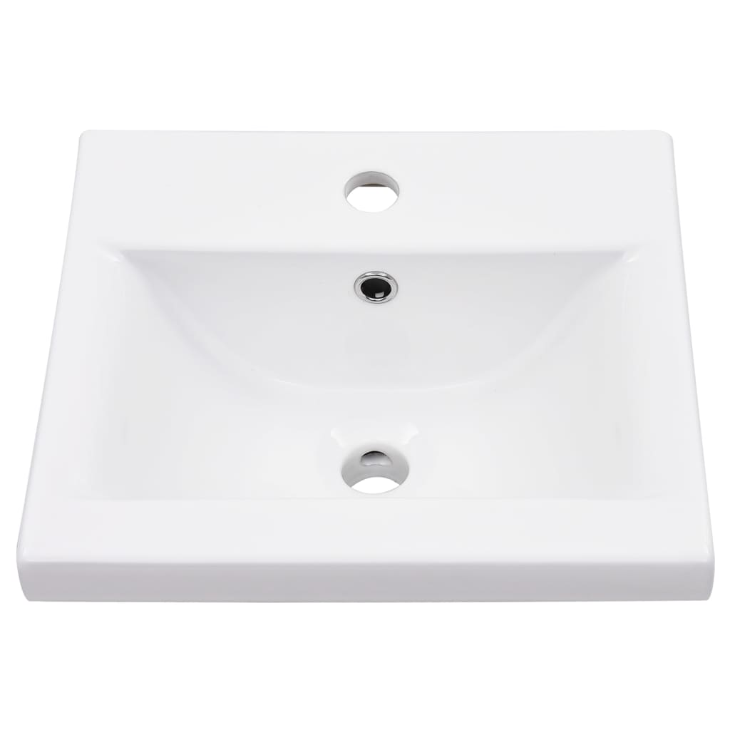 Cadre de lavabo de salle de bain vasque à encastrer Blanc Fer