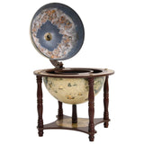 Support à vin bar forme globe Marron Bois d'eucalyptus massif