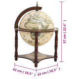 Support à vin bar forme globe Marron Bois d'eucalyptus massif