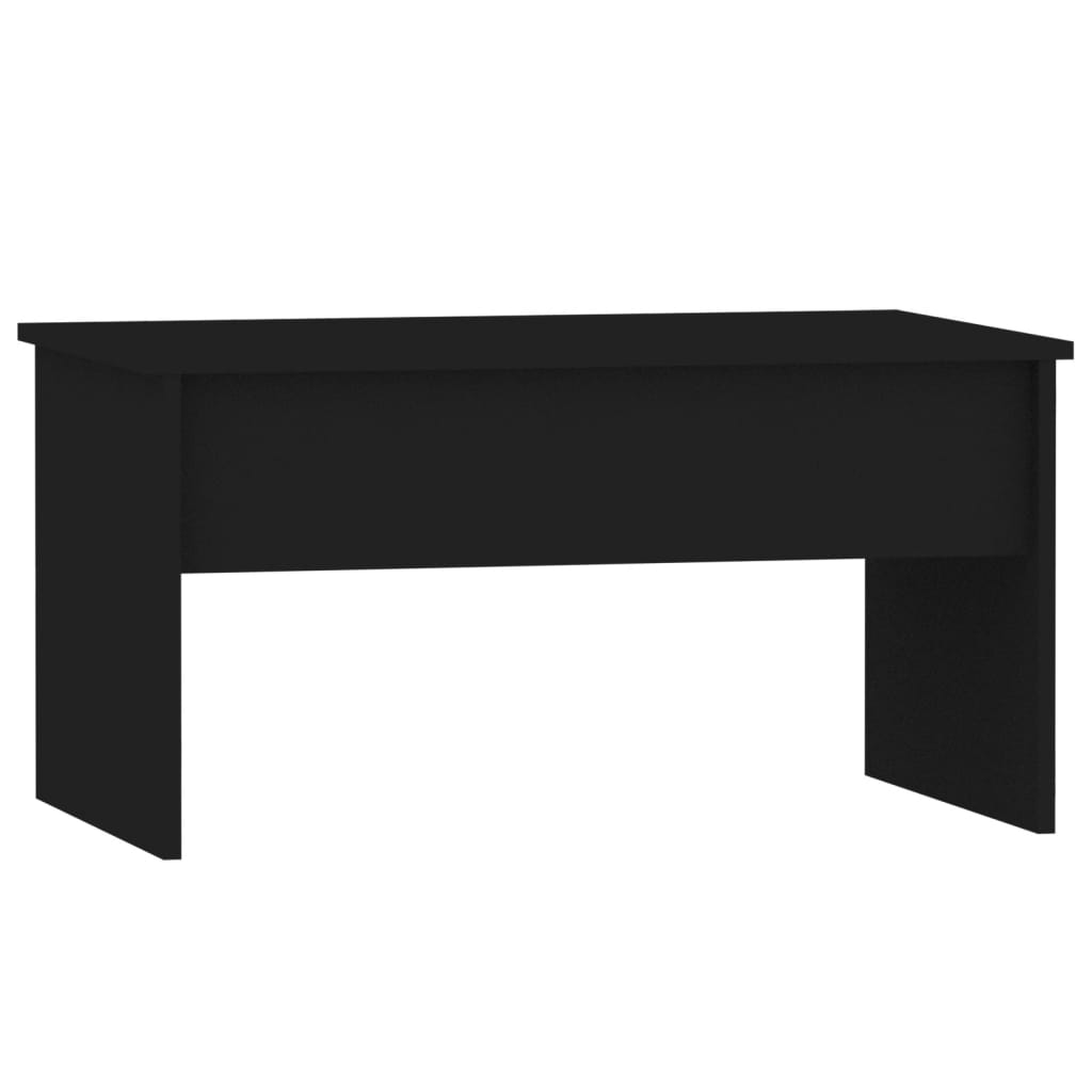 Table basse noir 80x50,5x41,5 cm bois d'ingénierie