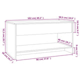 Glänzend weißer Couchtisch 102 x 50 x 52,5 cm, Holzwerkstoff