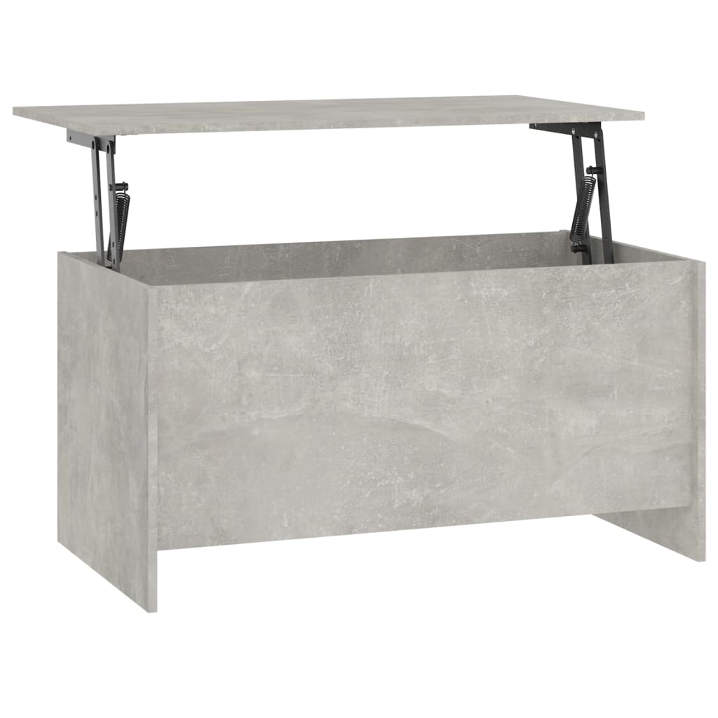 Betongrauer Couchtisch 102 x 55,5 x 52,5 cm, Holzwerkstoff