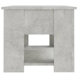 Betongrauer Couchtisch 79x49x41 cm, Holzwerkstoff