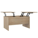 Table basse chêne sonoma 80x50x42,5 cm bois d'ingénierie