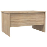 Table basse chêne sonoma 80x50x42,5 cm bois d'ingénierie