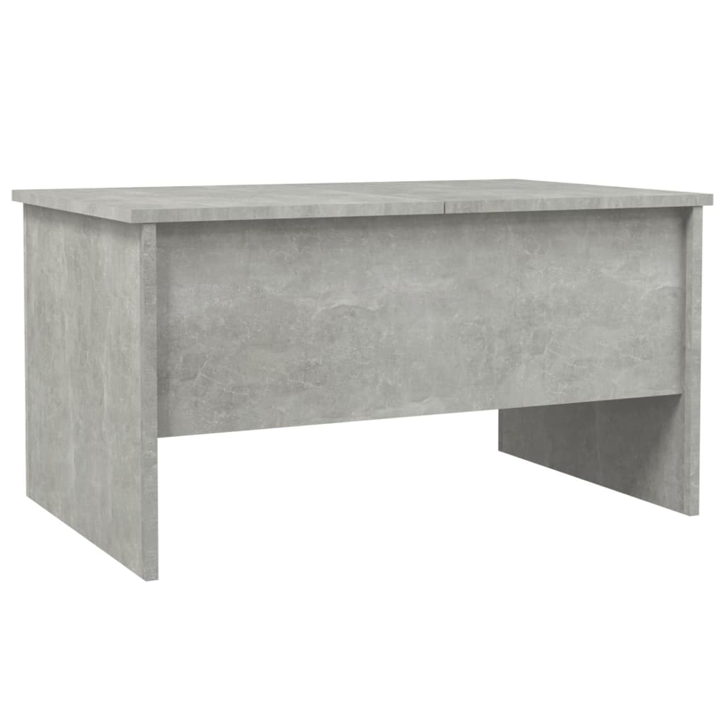 Table basse gris béton 80x50x42,5 cm bois d'ingénierie