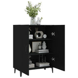 Schwarzes Sideboard 70 x 34 x 90 cm. Holzwerkstoff