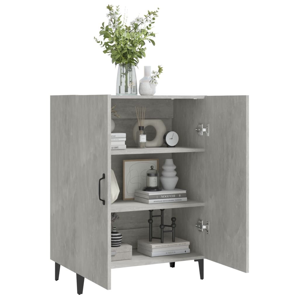 Sideboard Betongrau 70x34x90 cm Holzwerkstoff