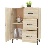 Sideboard aus Sonoma-Eiche, 69,5 x 34 x 90 cm, Holzwerkstoff