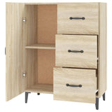 Sideboard aus Sonoma-Eiche, 69,5 x 34 x 90 cm, Holzwerkstoff