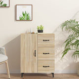 Sideboard aus Sonoma-Eiche, 69,5 x 34 x 90 cm, Holzwerkstoff