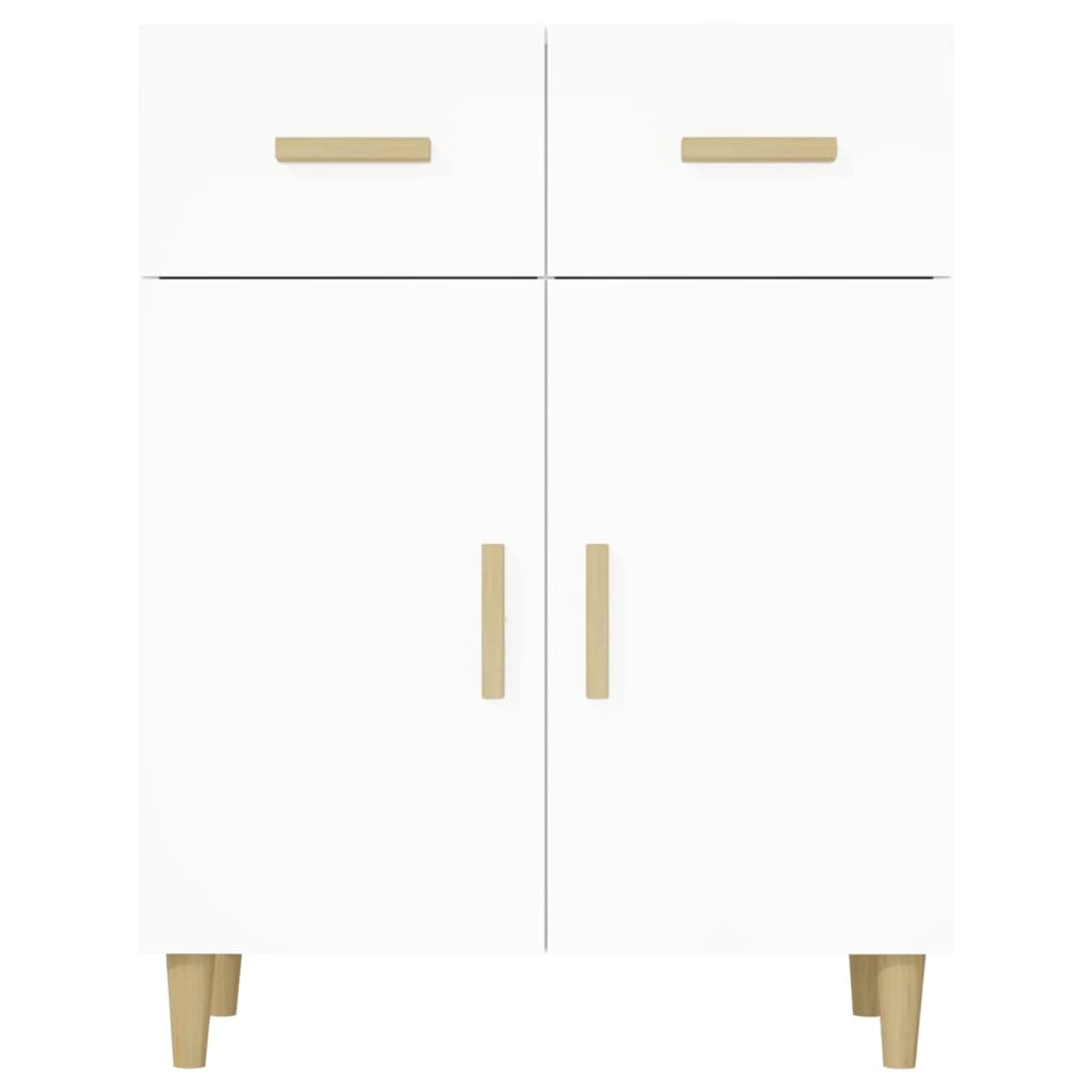 Buffet blanc 69,5x34x89 cm bois d’ingénierie