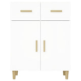 Buffet blanc 69,5x34x89 cm bois d’ingénierie