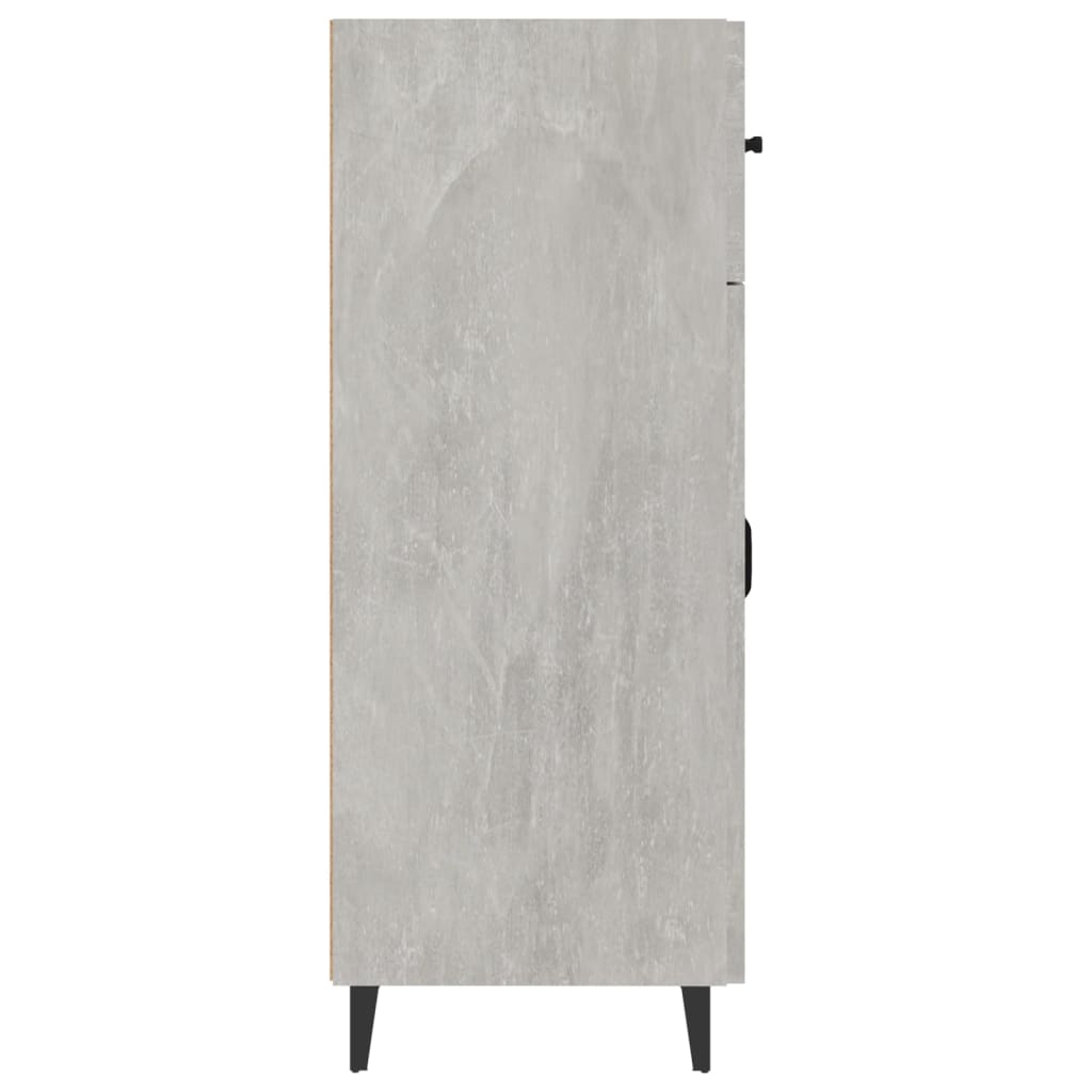 Concrete gray sideboard 69.5x34x90 cm engineered wood