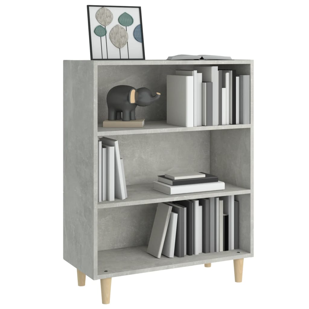 Buffet Gris béton 69,5x32,5x90 cm Bois d'ingénierie