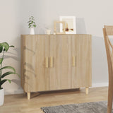 Buffet chêne sonoma 90x34x80 cm bois d'ingénierie