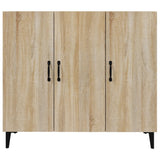 Buffet chêne sonoma 90x34x80 cm bois d'ingénierie