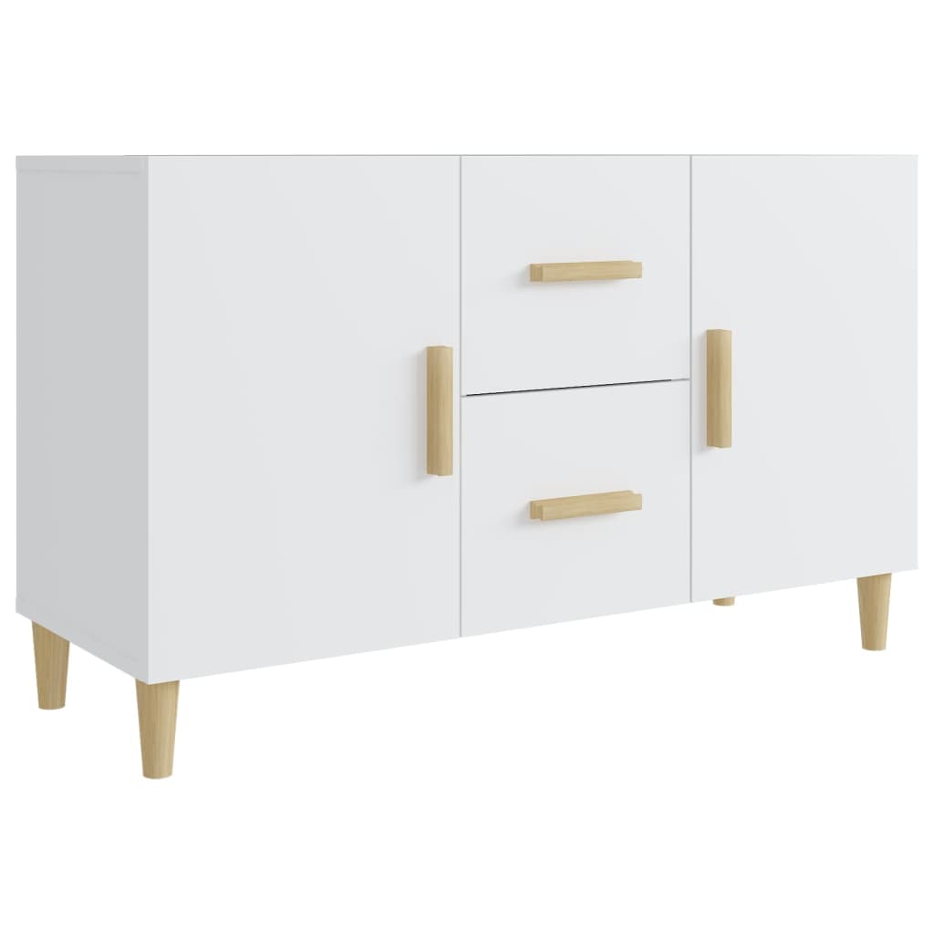 Buffet blanc 100x36x60 cm bois d'ingénierie