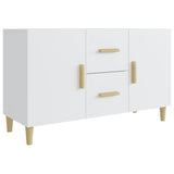 Buffet blanc 100x36x60 cm bois d'ingénierie