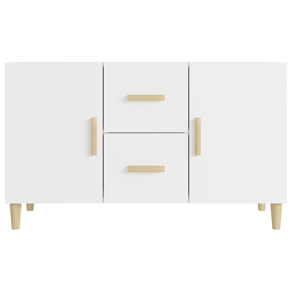 Buffet blanc 100x36x60 cm bois d'ingénierie