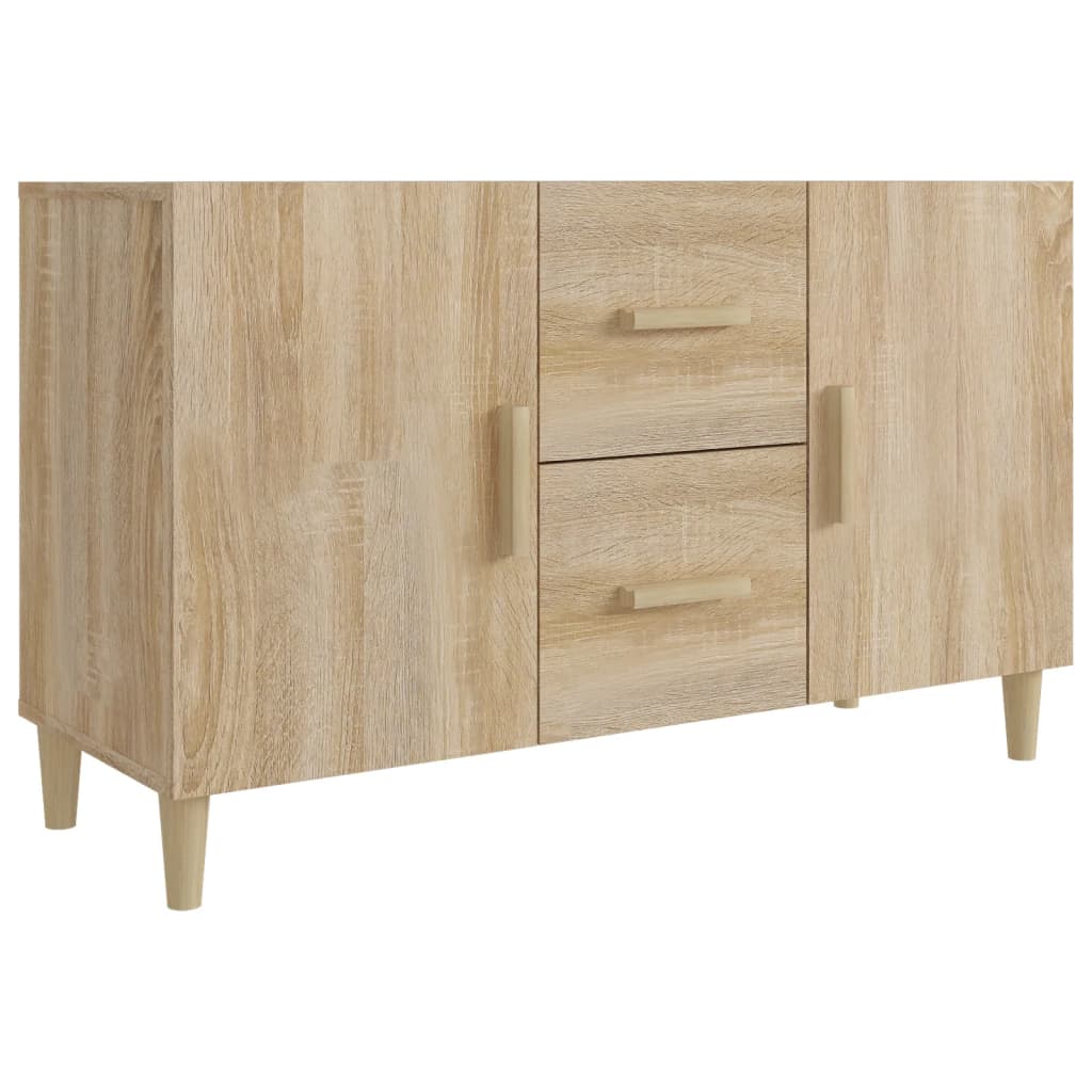 Buffet chêne sonoma 100x36x60 cm bois d'ingénierie