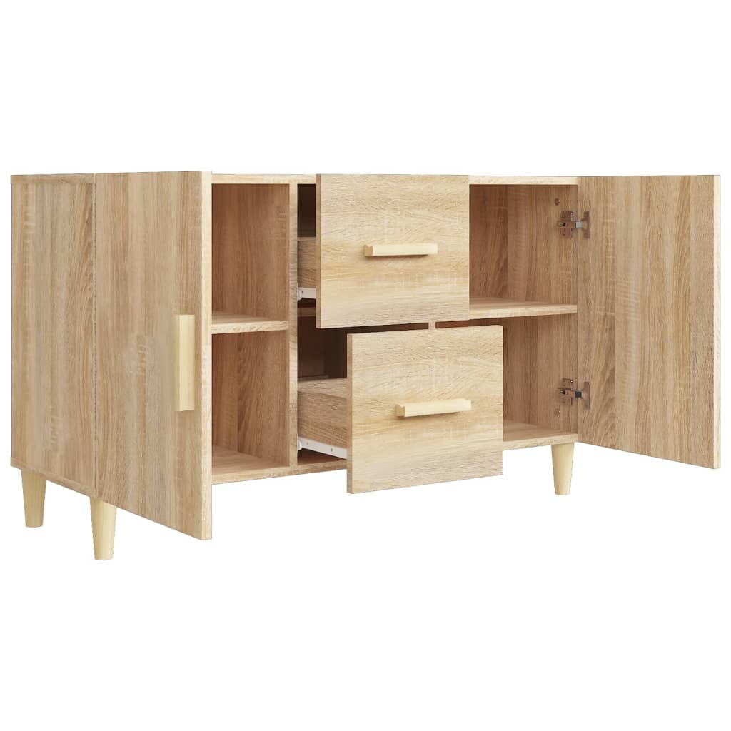 Buffet chêne sonoma 100x36x60 cm bois d'ingénierie