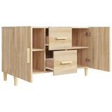 Buffet chêne sonoma 100x36x60 cm bois d'ingénierie