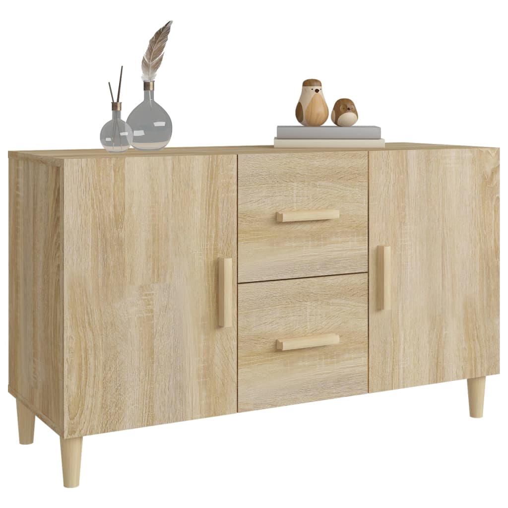 Buffet chêne sonoma 100x36x60 cm bois d'ingénierie