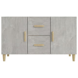 Buffet gris béton 100x36x60 cm bois d'ingénierie