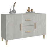 Buffet gris béton 100x36x60 cm bois d'ingénierie