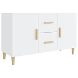 Buffet blanc brillant 100x36x60 cm bois d'ingénierie