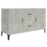 Concrete gray sideboard 100x36x60 cm engineered wood