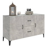 Concrete gray sideboard 100x36x60 cm engineered wood