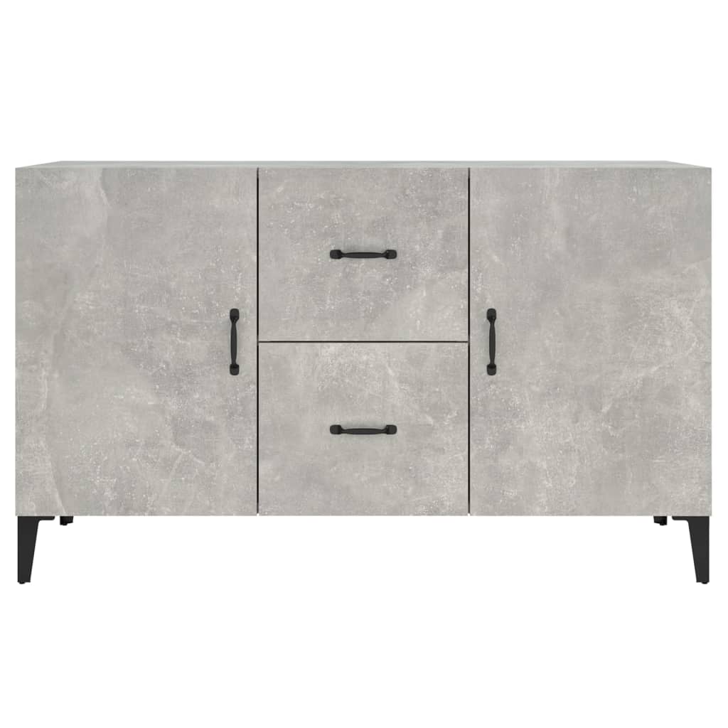 Concrete gray sideboard 100x36x60 cm engineered wood