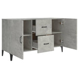 Concrete gray sideboard 100x36x60 cm engineered wood