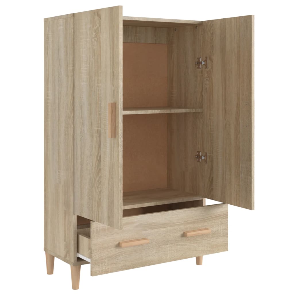 Buffet haut Chêne sonoma 70x31x115 cm Bois d'ingénierie