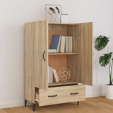 Hohes Sideboard Sonoma-Eiche 70x31x115 cm Holzwerkstoff