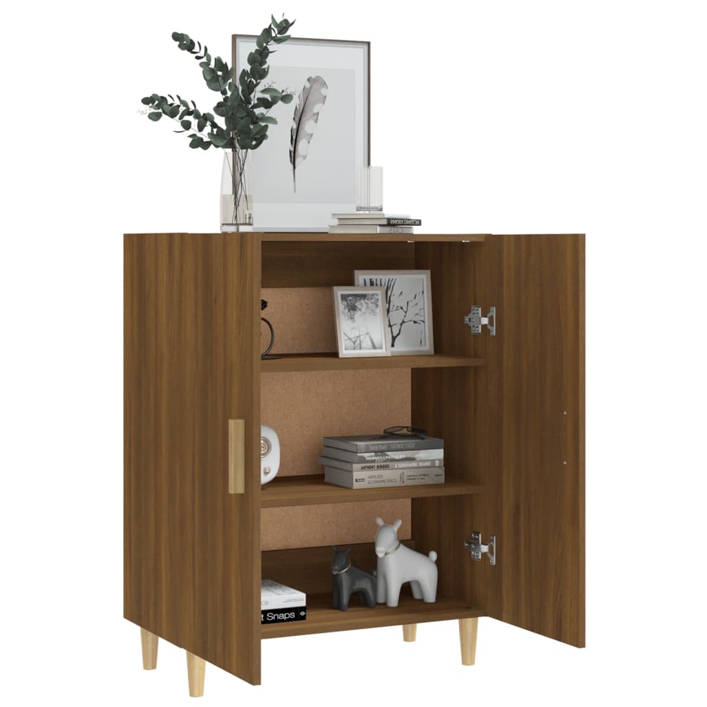 Sideboard Brauneiche 70x34x90 cm Holzwerkstoff