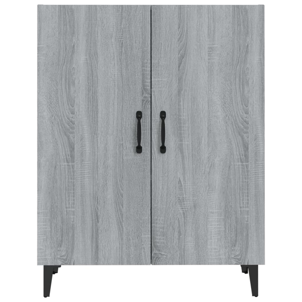 Sonoma graues Sideboard 70x34x90 cm Holzwerkstoff