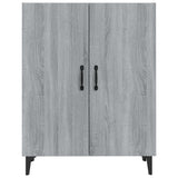 Sonoma gray sideboard 70x34x90 cm Engineered wood