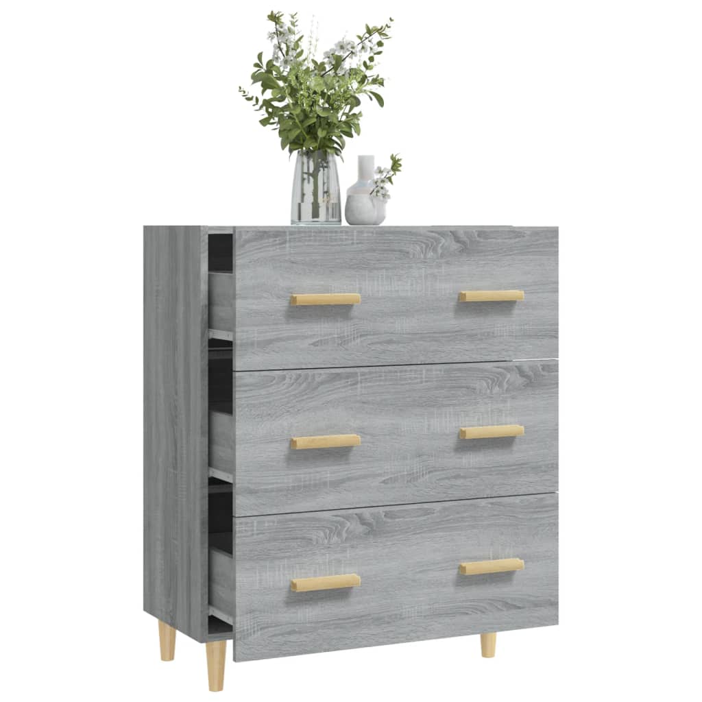 Buffet Sonoma gris 70x34x90 cm Bois d'ingénierie