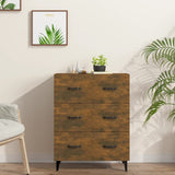 Smoked oak sideboard 69.5x34x90 cm engineered wood